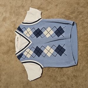 Blue sweater vest
